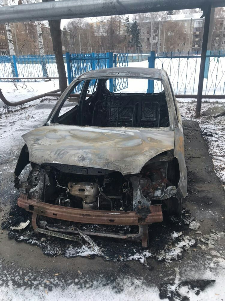 Good Friday morning. - My, Car, Arson, Good morning, Nizhny Novgorod, Sormovo, Longpost