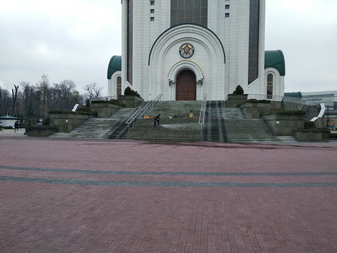 Перед  приездом Патриарха в Калининград  всё блестало - Моё, РПЦ, Калининград, Чистота