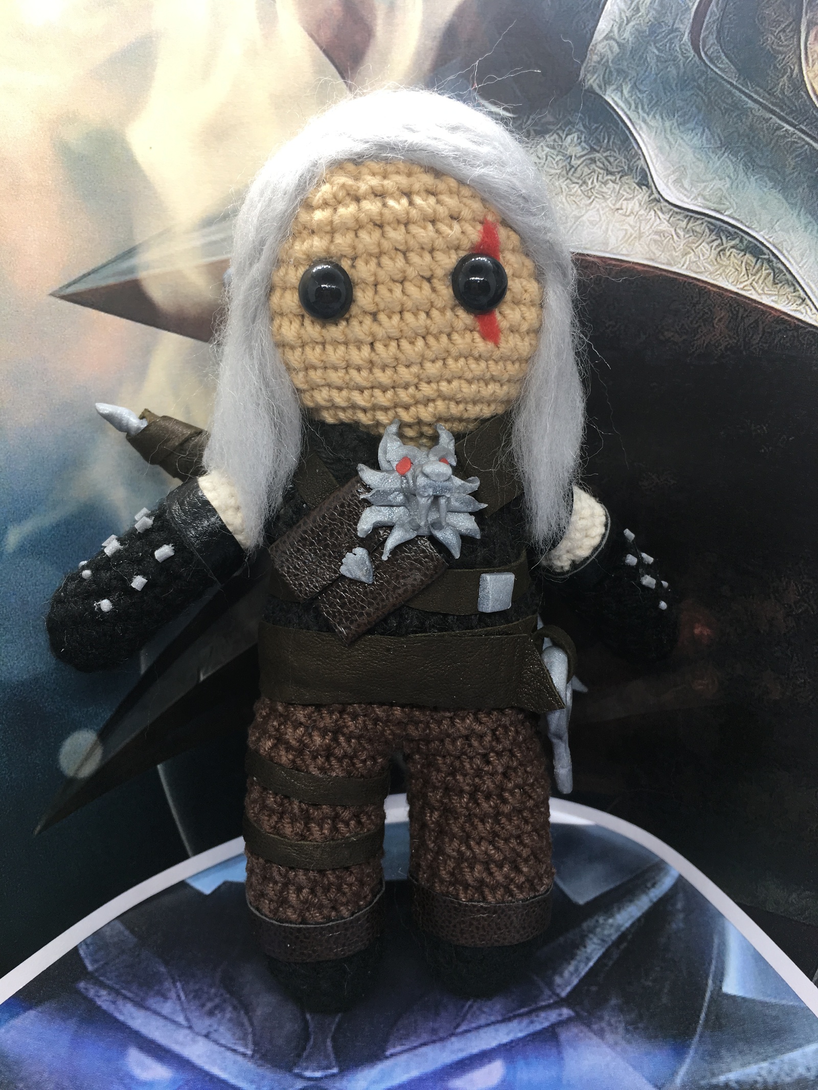 Birth of Geralt of Rivia - My, Witcher, Geralt of Rivia, The Witcher 3: Wild Hunt, Amigurumi, Longpost, Needlework