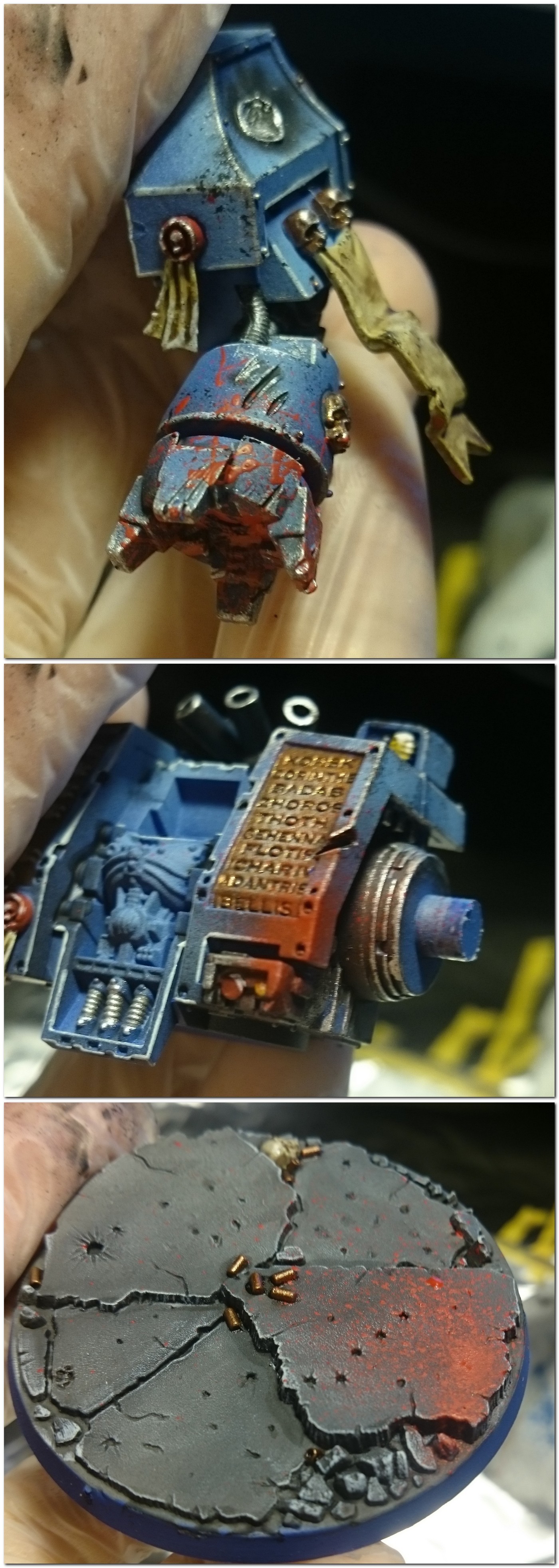 Coating No. 3. - My, Warhammer 40k, Wh miniatures, Ultramarines, Miniature, Painting miniatures, The photo, Longpost, Video