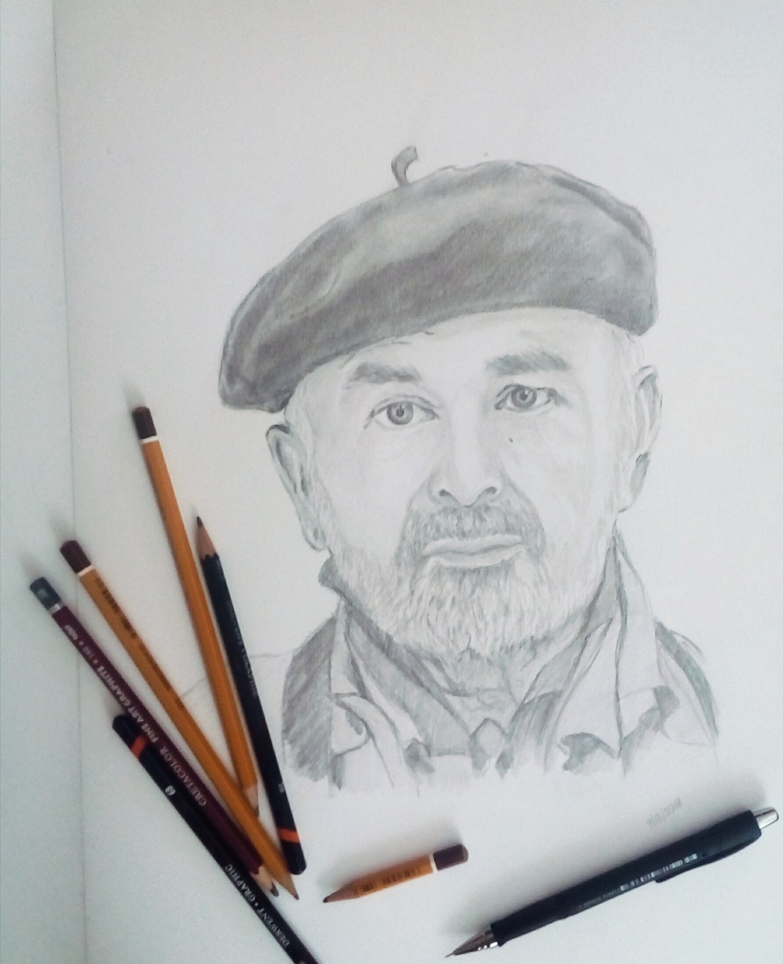 Portrait of a man - My, Portraits of people, Portrait, Sketch, Pencil drawing, Drawing, Traditional art, Pencil