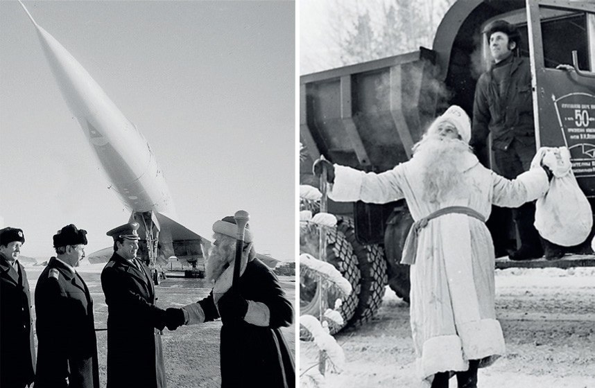 Photo with Soviet Santa Claus - Accordion, Father Frost, New Year, , The photo, Nostalgia, Longpost, Repeat