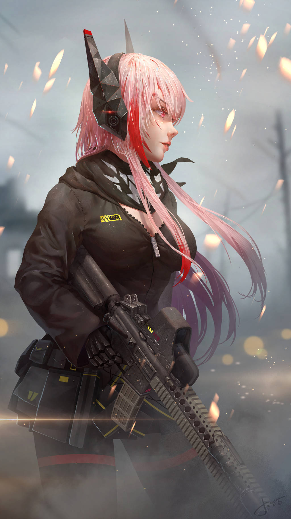 Girls Frontline - Anime Art, Аниме, M4 sopmod II, Jaychau