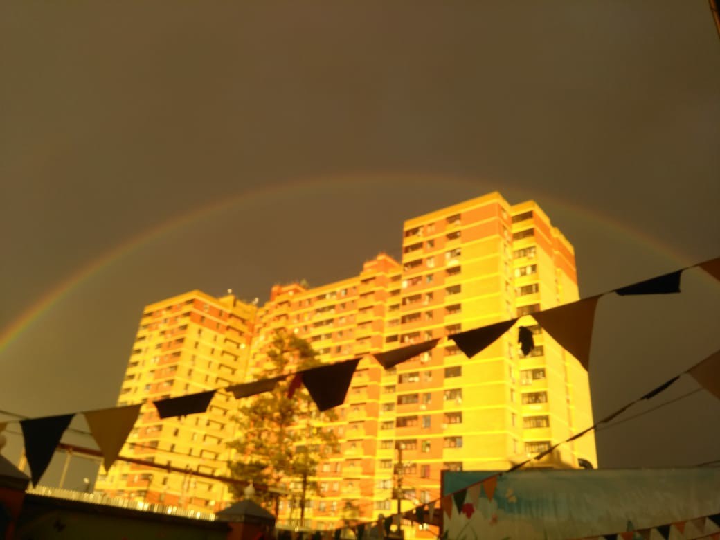 Krasnodar under the dome - My, Rainbow, Krasnodar, Longpost