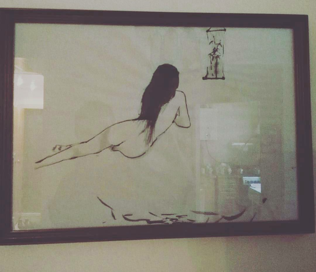 Episode in my work - NSFW, My, Chinese art, Girls, Mascara, Chinese painting, 