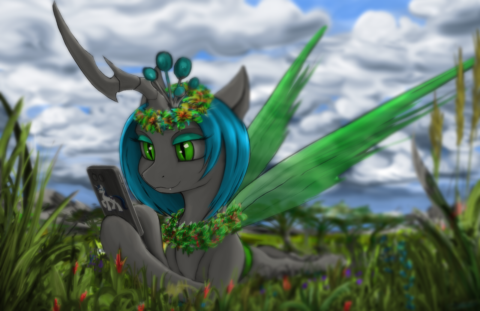 beetle pastoral - My little pony, Queen chrysalis, PonyArt, Vladimir-Olegovych