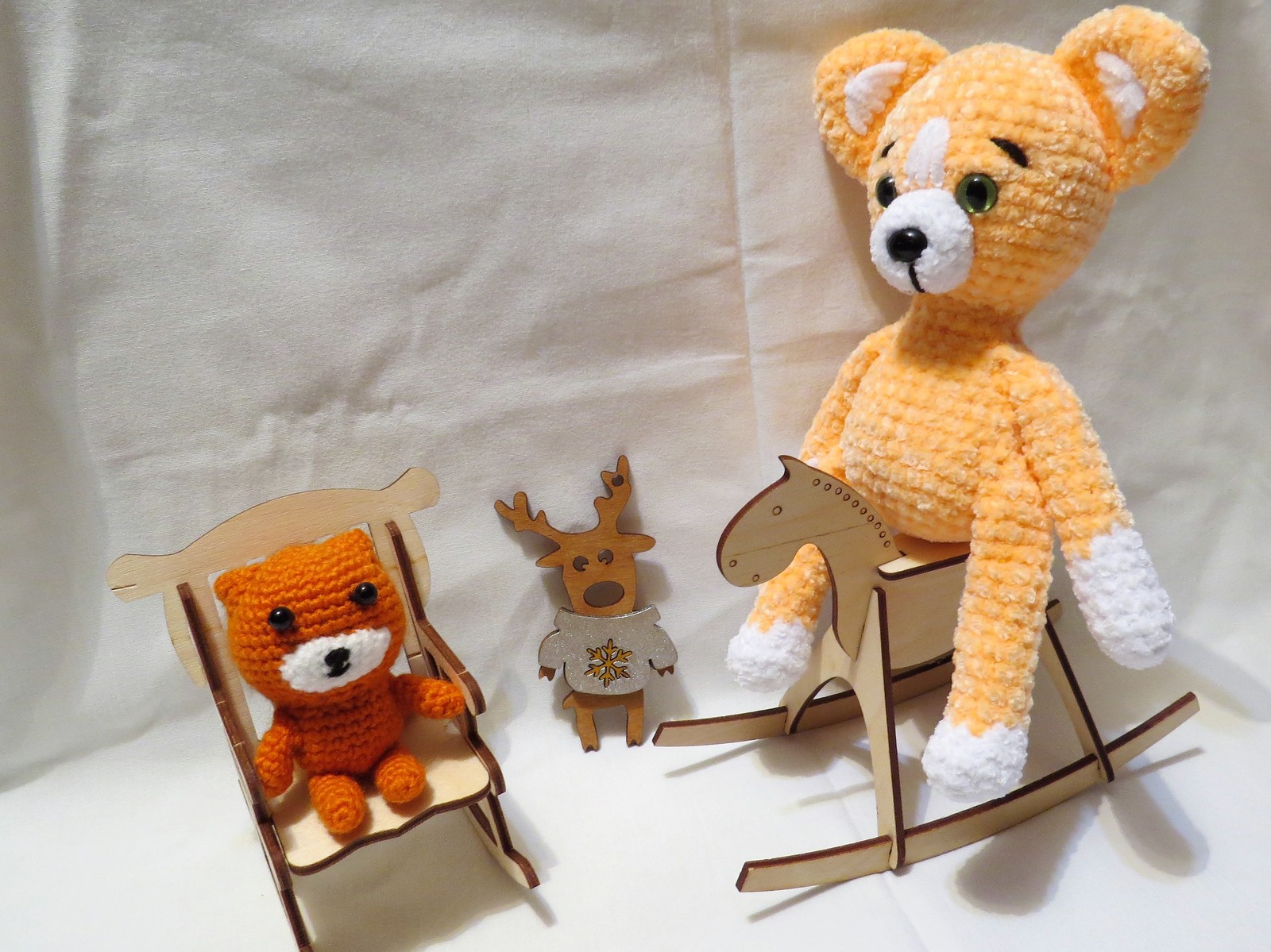 Velor Fox - My, Needlework, Needlework without process, Knitting, Fox, Poems, Toys, Crochet, Longpost