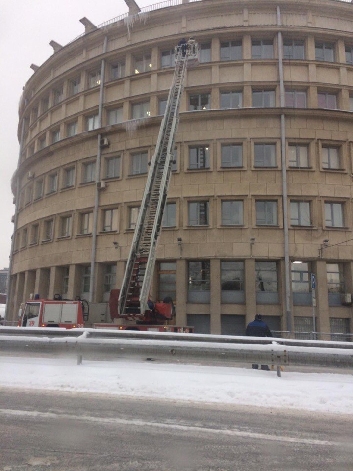 The work of a firefighter. - Firefighters, Administration, Icicles