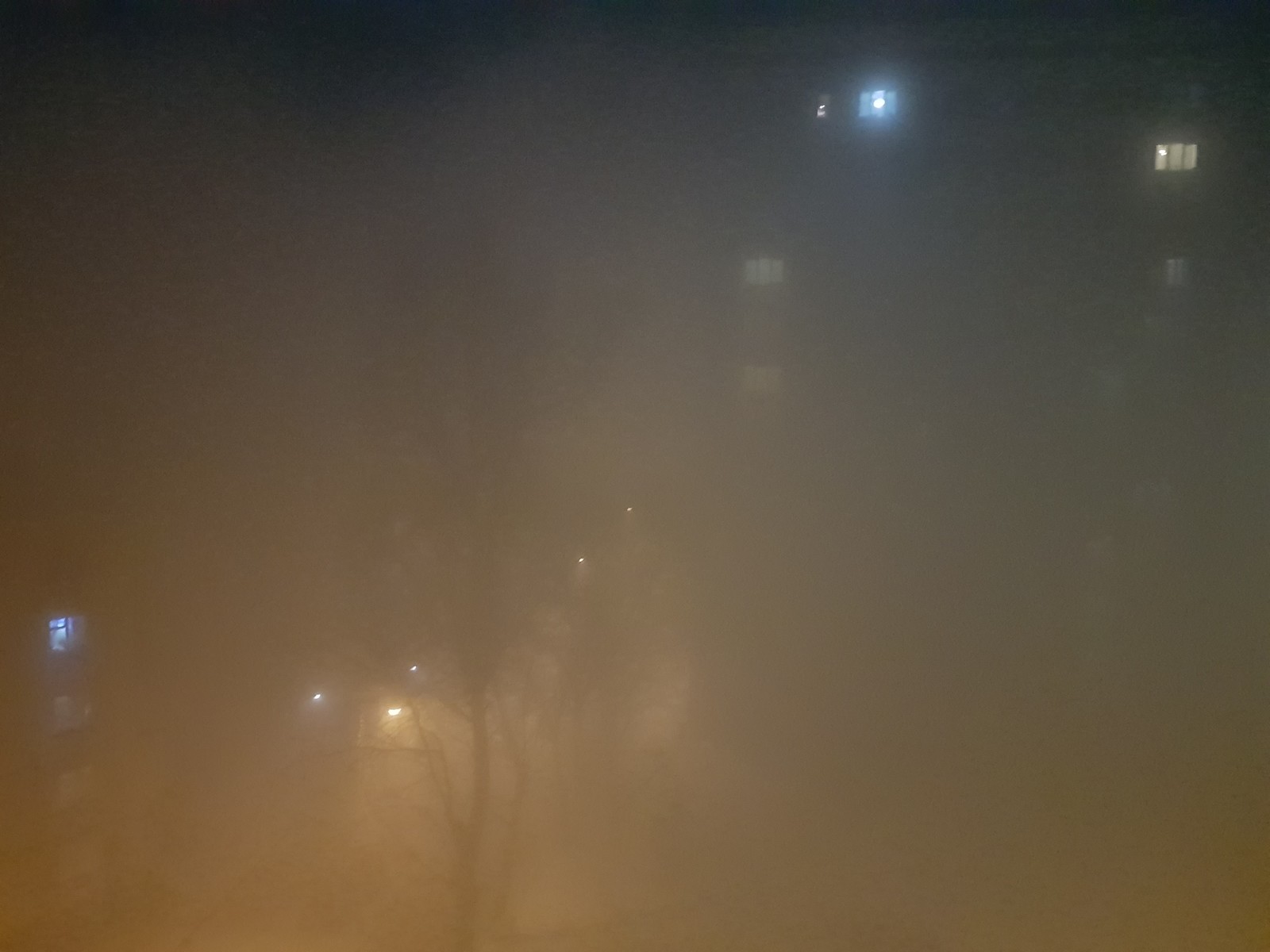 Silent Hill in Krasnoyarsk - My, Krasnoyarsk, Fog, View from the window, Longpost