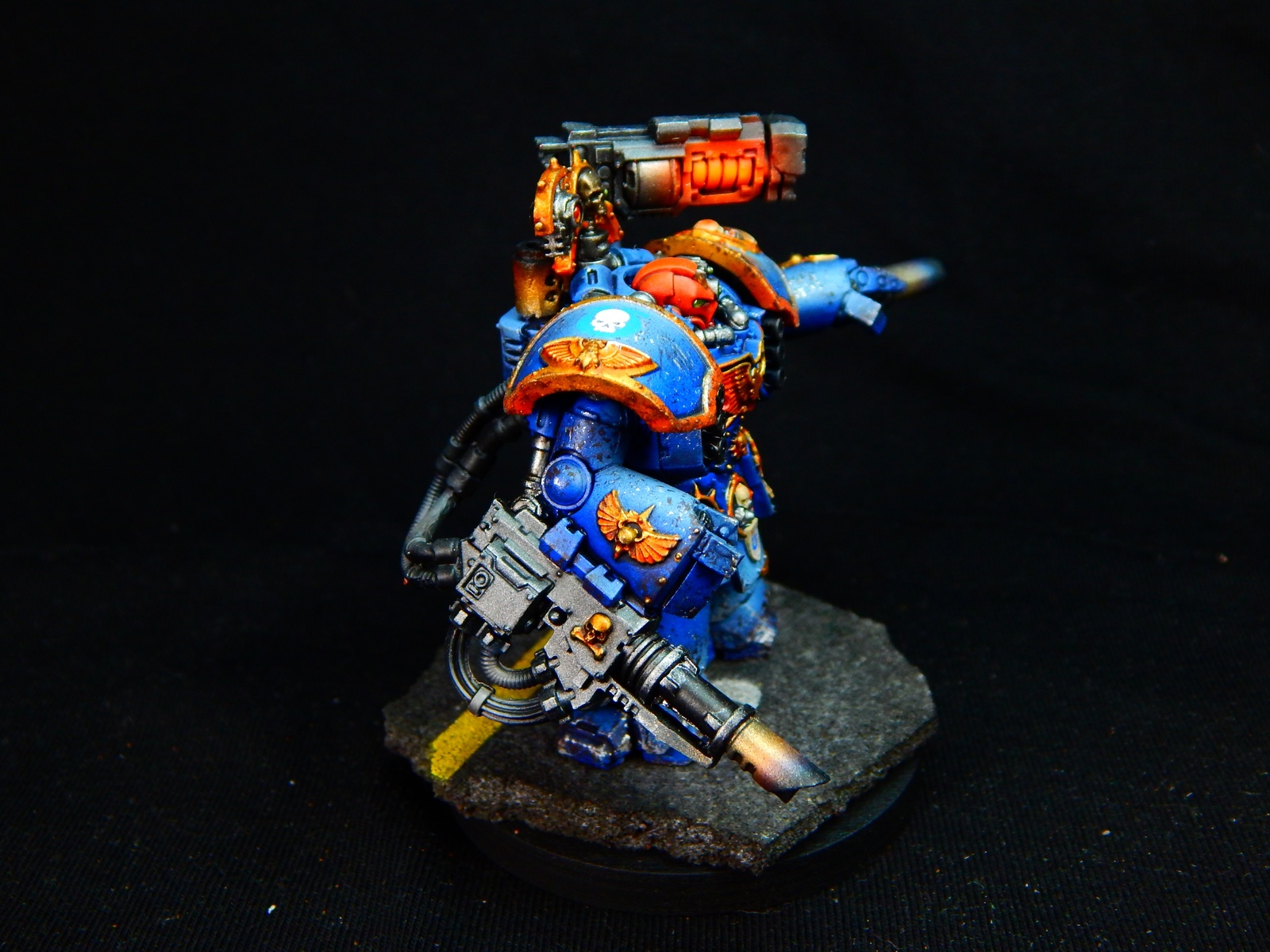 Space Marine Centurions - My, Warhammer 40k, Wh painting, Wh miniatures, Ultramarines, Miniature, Painting miniatures, Longpost