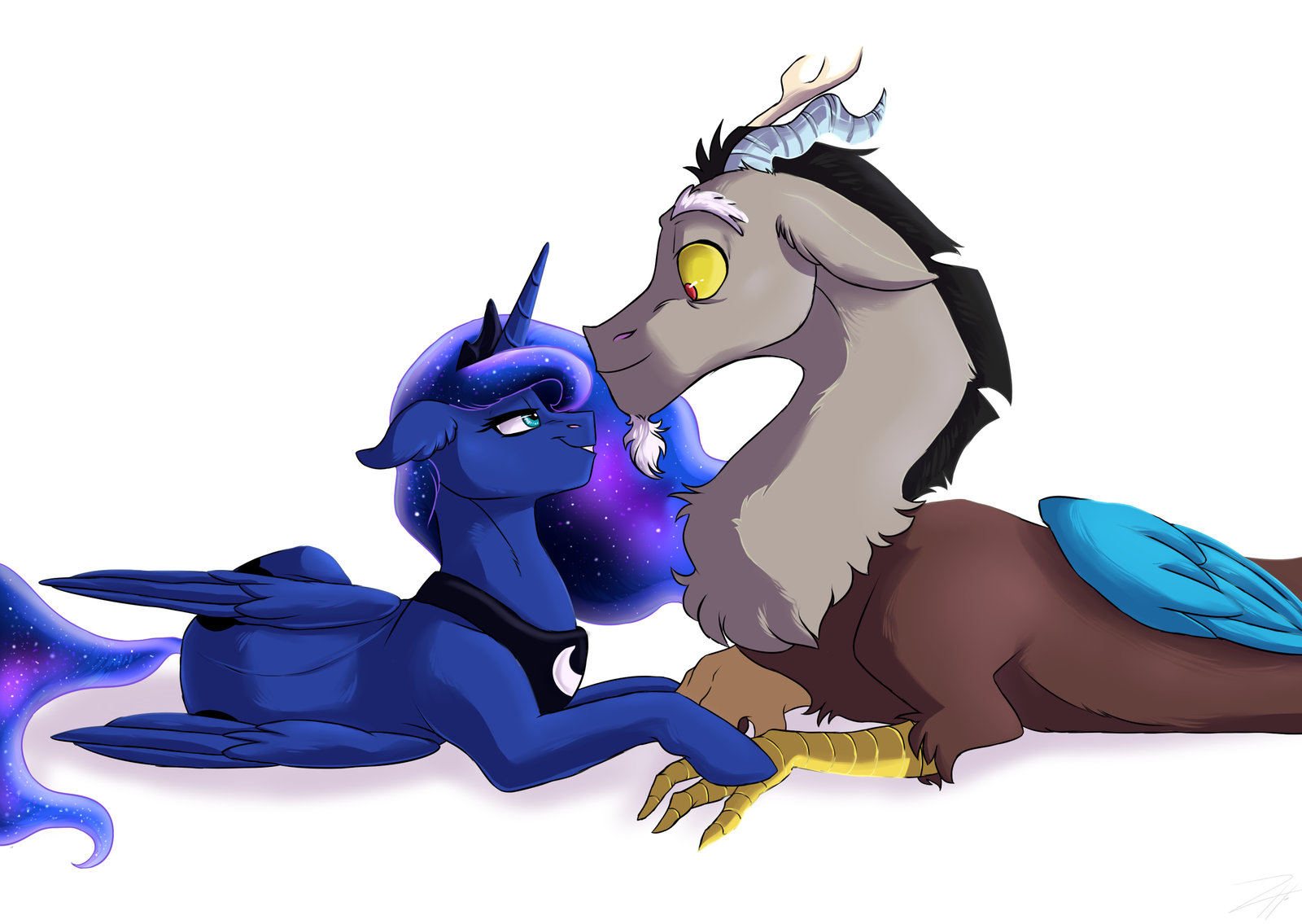 Chatting - My little pony, Princess luna, MLP Discord, Shipping, Shimazun