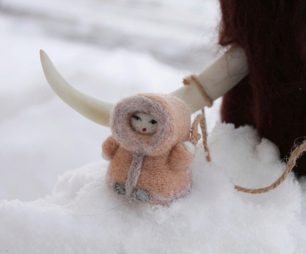 woolly mammoth - My, Needlework without process, Dry felting, Toys, Mammoth, With your own hands, Hobby, Creation, Handmade, Longpost