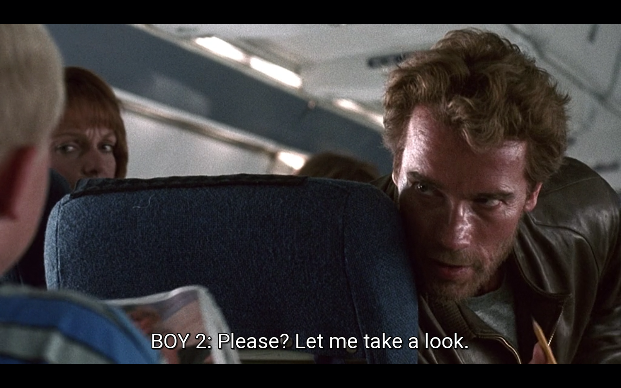 Experienced advice. - Onydey, Arnold Schwarzenegger, Airplane, Kindergarten Cop, settle down, Longpost