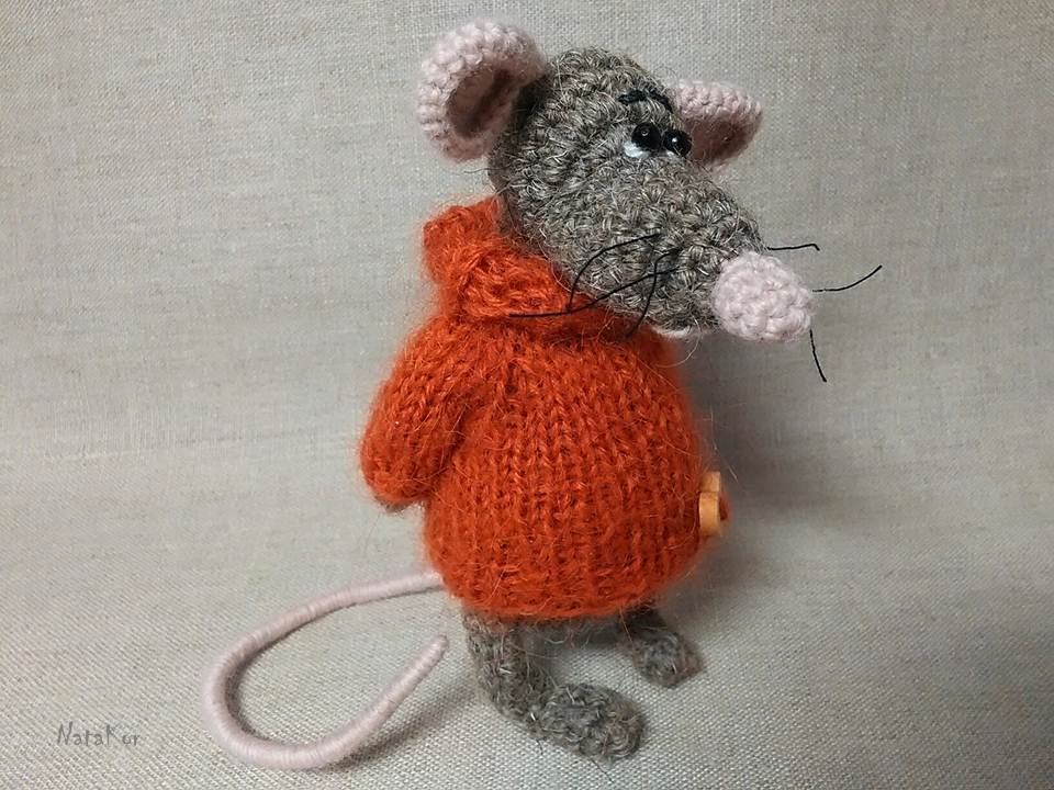 Rat Venya - My, Needlework without process, Crochet, Toys, Longpost