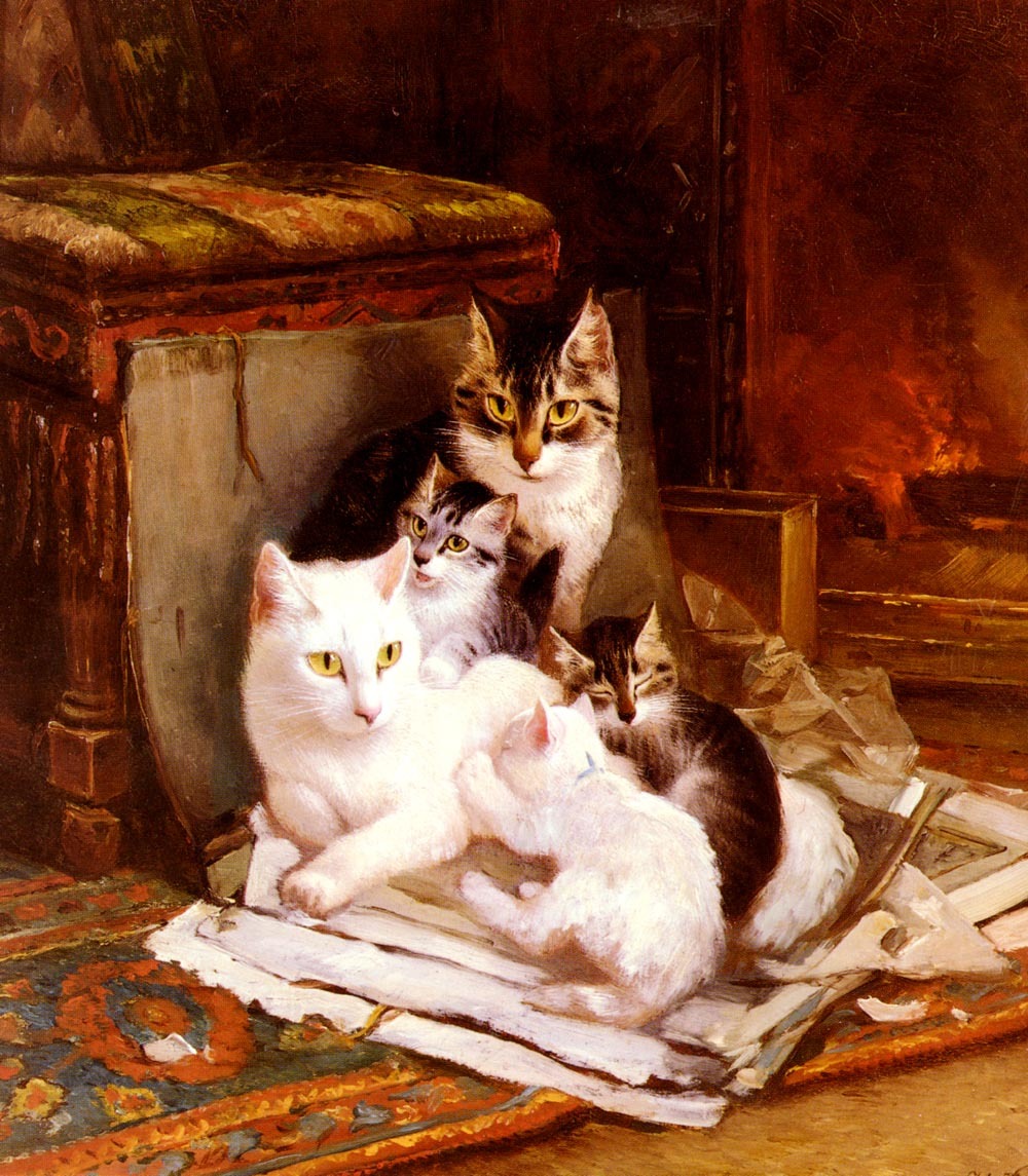 The charm of cats in the paintings of Henrietta Ronner-Kniep - Painting, cat, , Animalistics, Artist, Longpost