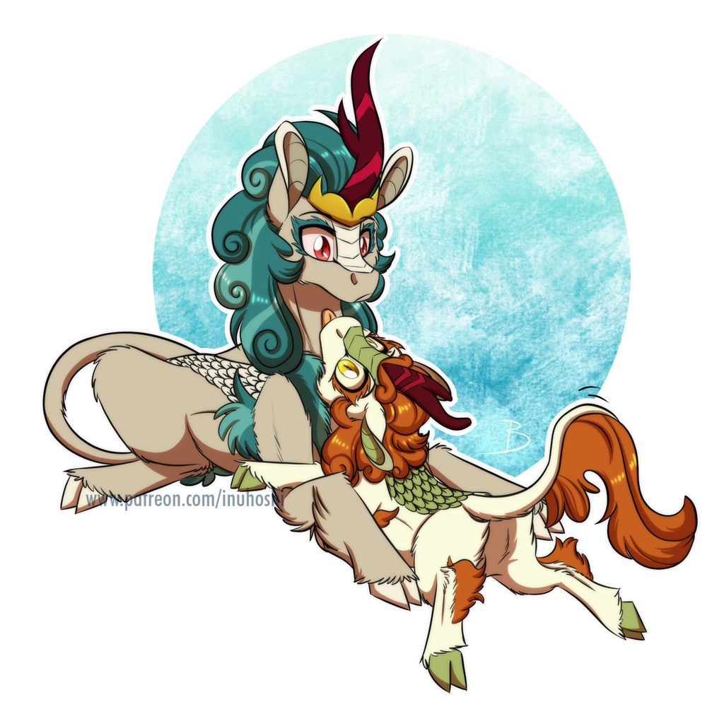 Kirin Blep - My little pony, Rain Shine, Autumn blaze, Blep, Inuhoshi-To-Darkpen, PonyArt, MLP Kirin