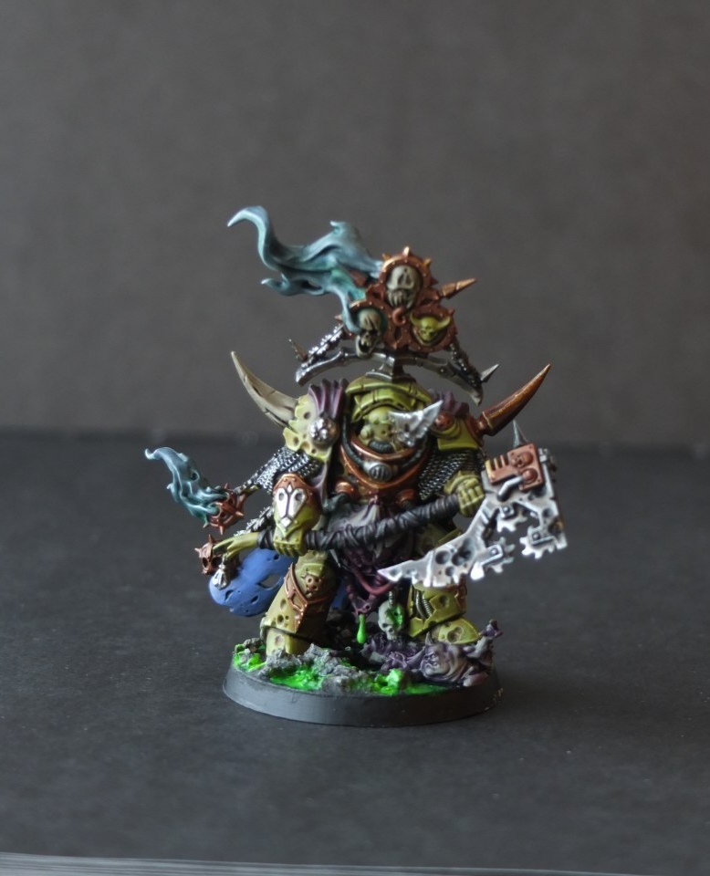 Lord of contagion - My, Warhammer 40k, Painting miniatures, Death guard, Nurgle, Wh miniatures, Longpost