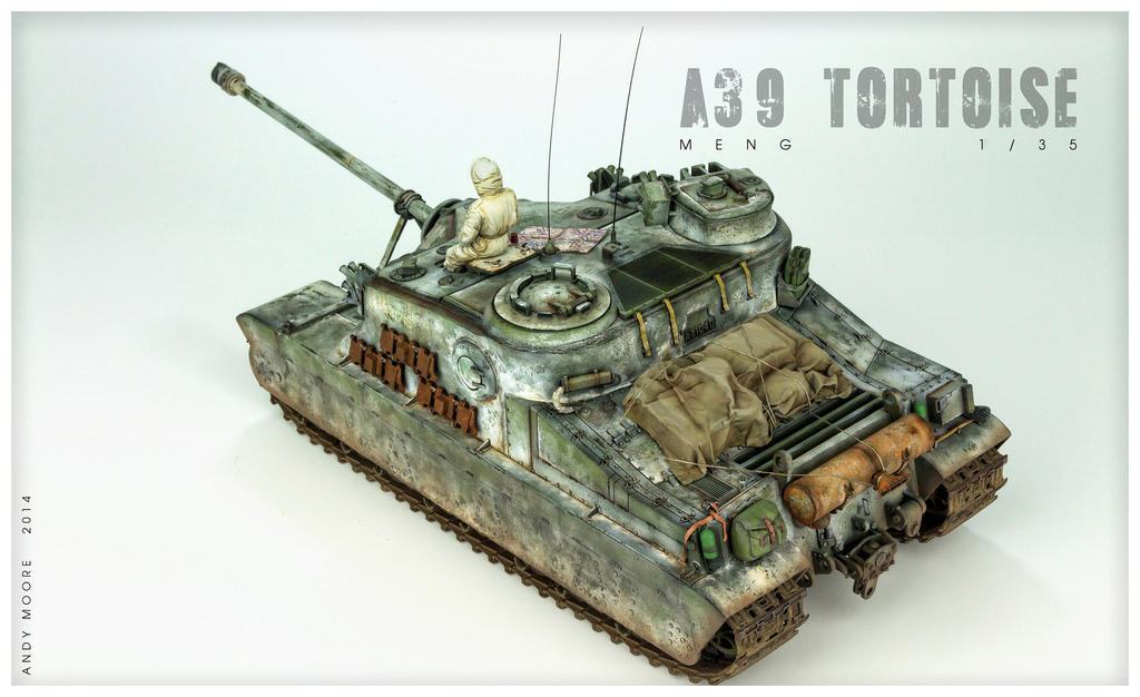 A39 Tortoise. British turtle. - My, Stand modeling, Tanks, Turtle, Longpost