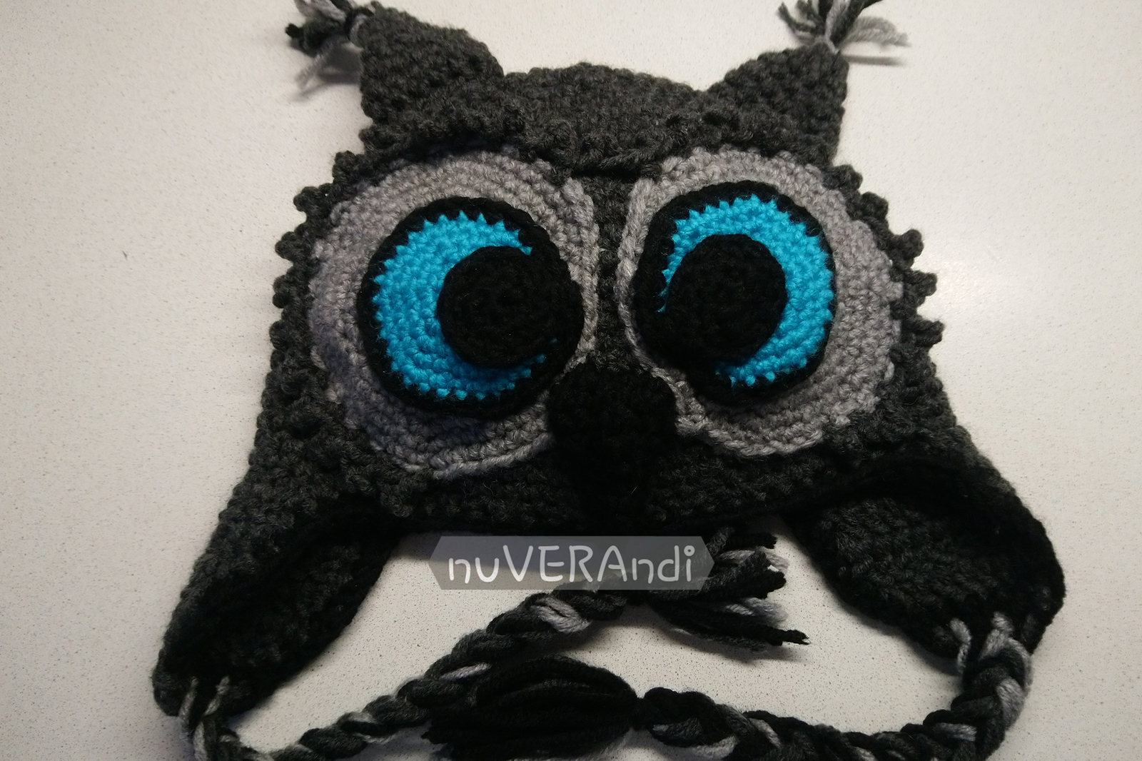 Warm, beautiful, winter - MY! - My, Knitting, Crochet, Needlework, Needlework with process, Longpost, Owl, Cap