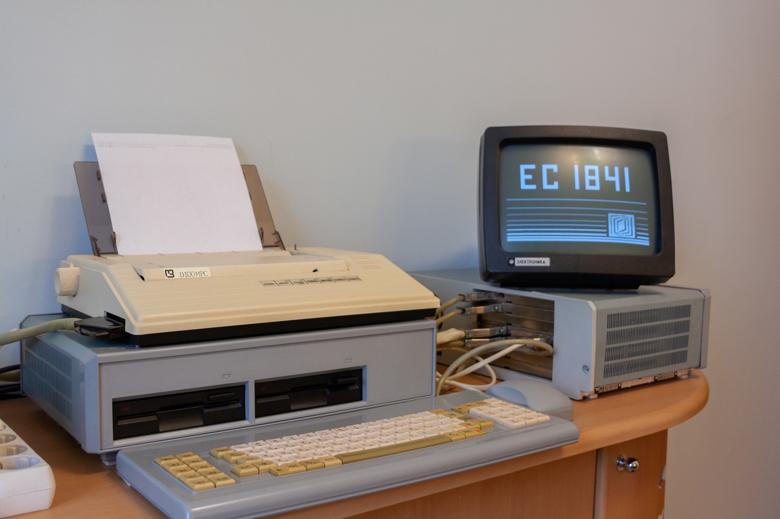 PP EVM EC 1841 - My, Computer, Retrotechnics, Retro, the USSR, Dos, Programming, Computer games, Video, Longpost