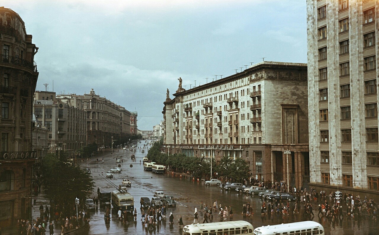 Москва 50-е годы - Москва, СССР, Историческое фото, 50-е, Длиннопост