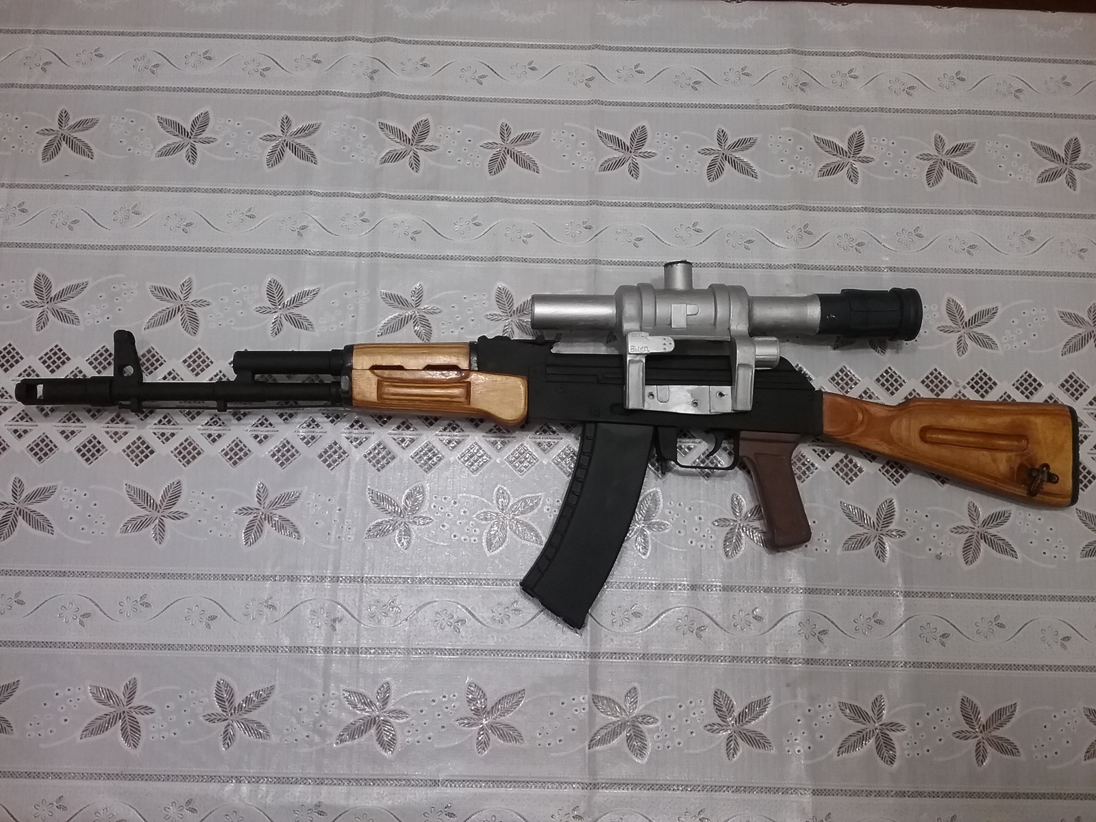 DIY AK-74 - My, Weapon, With your own hands, Needlework with process, Video, Longpost