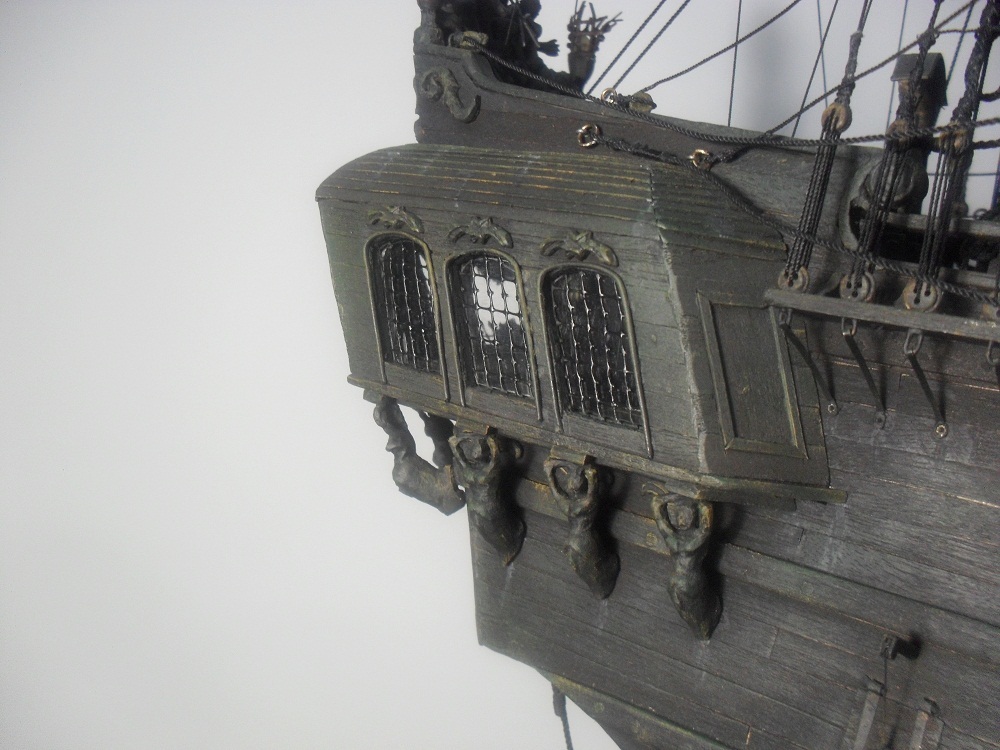 How the Black Pearl (in Davy Jones' cache) model was built. Part 6 - My, Black Pearl, Pirates of the Caribbean, Handmade, Wood products, Stand modeling, Longpost