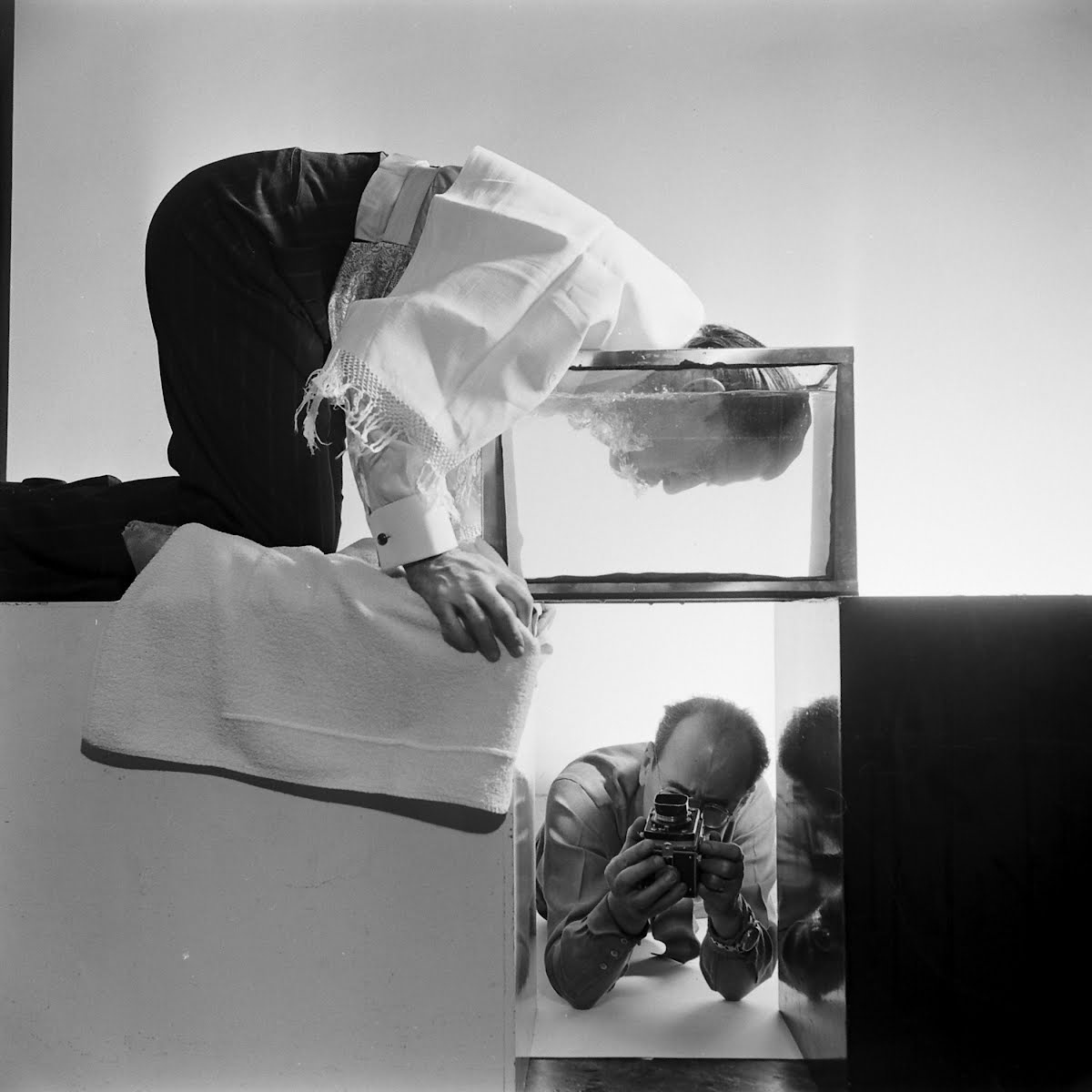 Salvador Dali in Philippe Halsman's studio, 1954. - Salvador Dali, The photo, Longpost