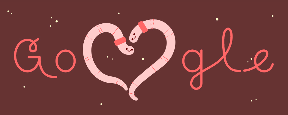 Google on Valentine's Day - Google, Doodle, Valentine's Day