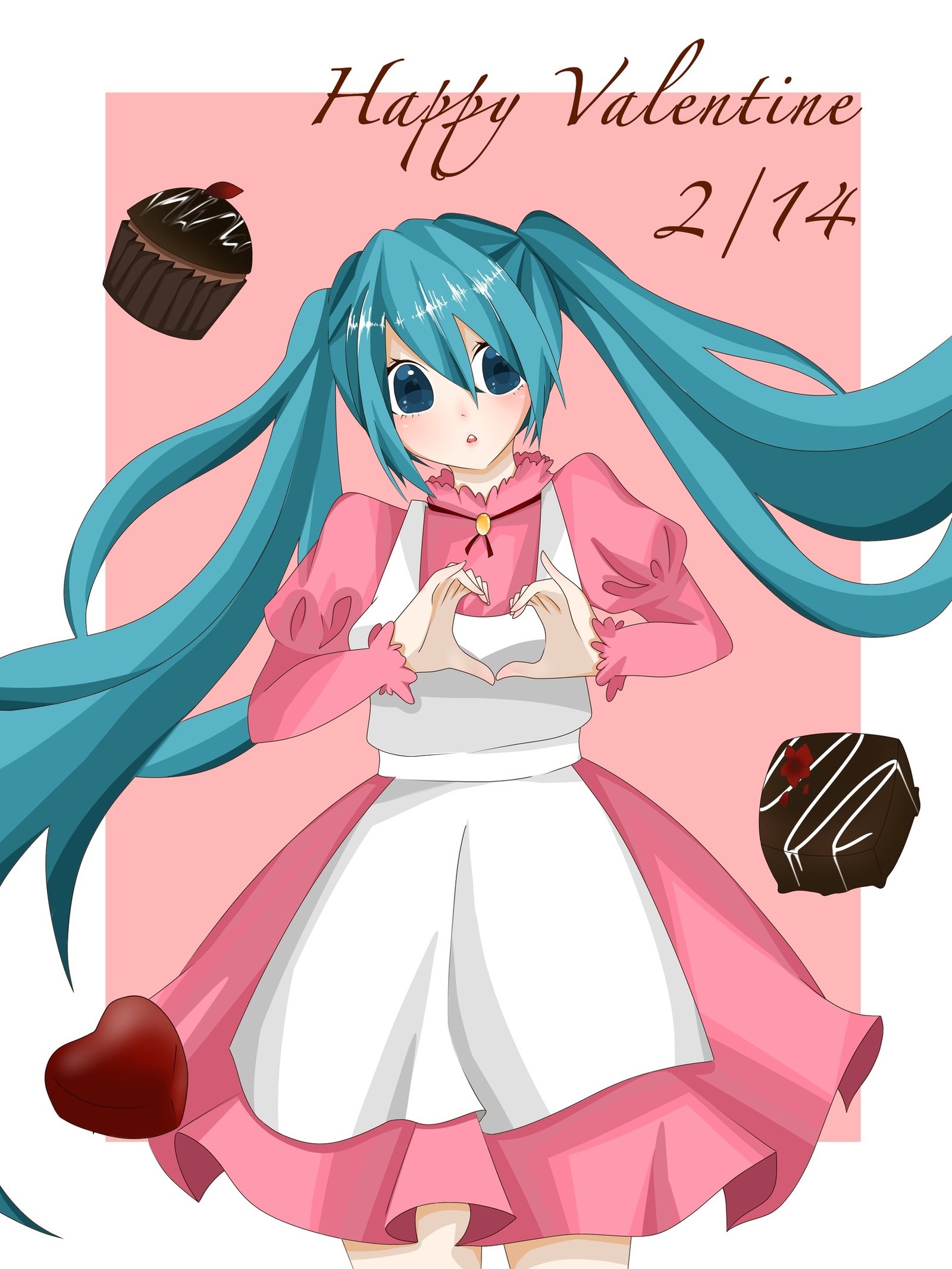 Hold your heart! - Anime, Not anime, Vocaloid, Hatsune Miku, Anime art