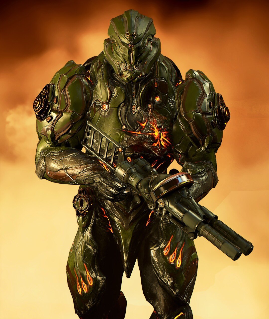 Rhino DoomGuy - Warframe, Rhino Warframe, Doom, Games, Crossover, Screenshot, 