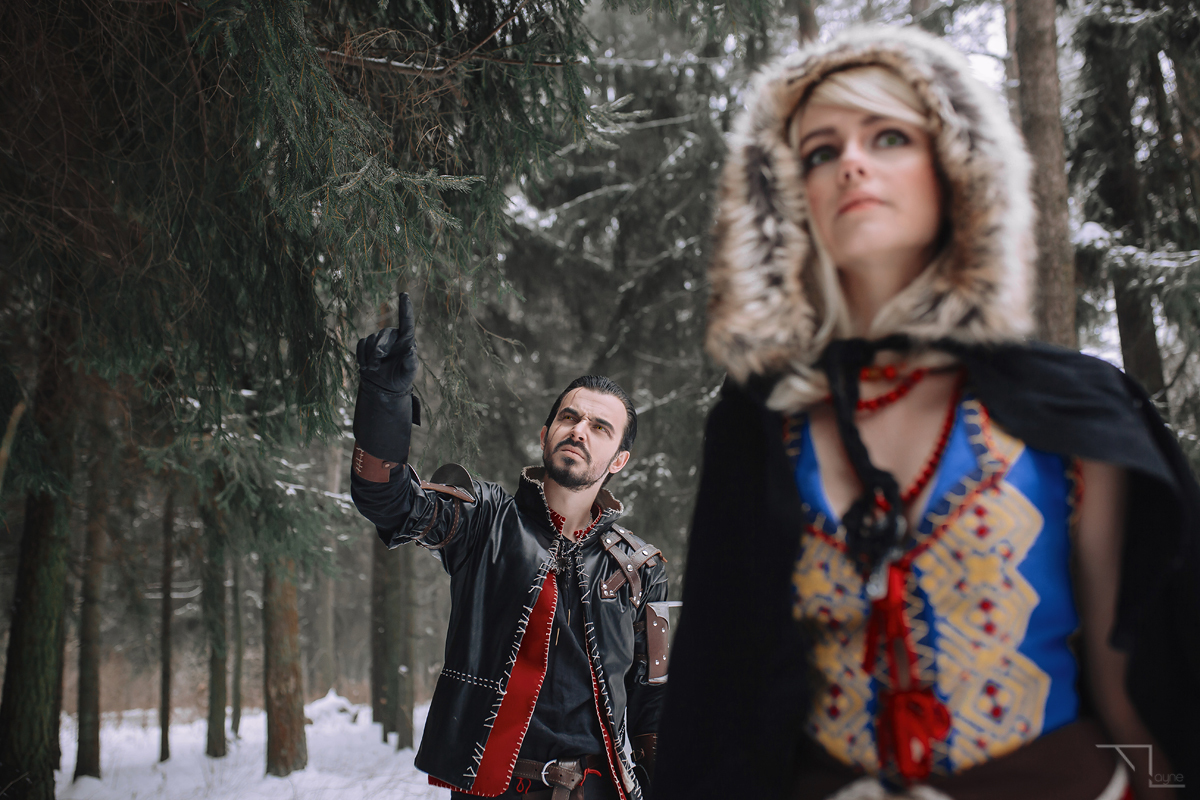 Witcher and sorceress love story - My, Cosplay, Witcher, Keira Metz, Lambert, Love story, Longpost