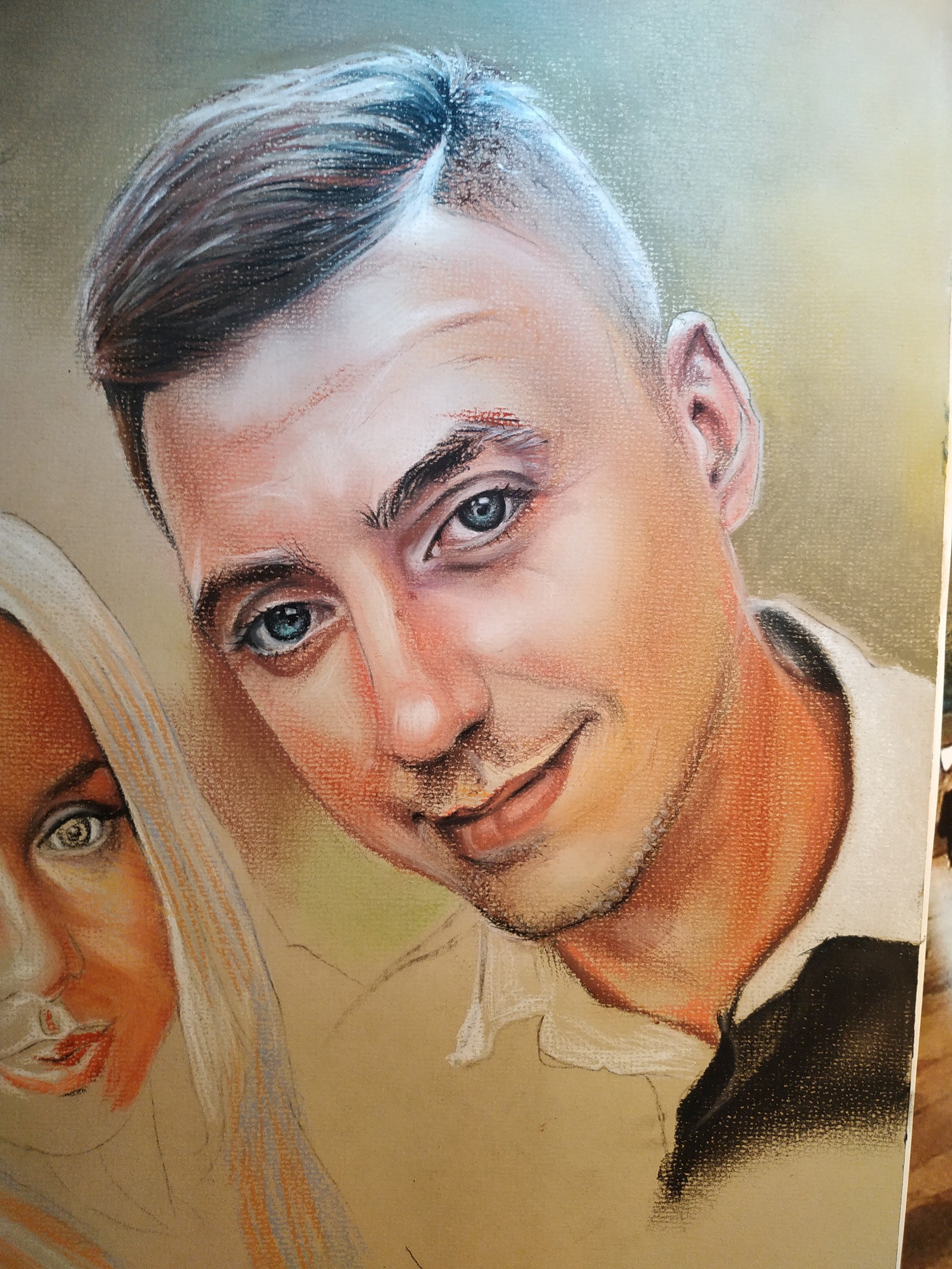 Mastering pastel-2 - My, Dry pastel, Portrait, Longpost