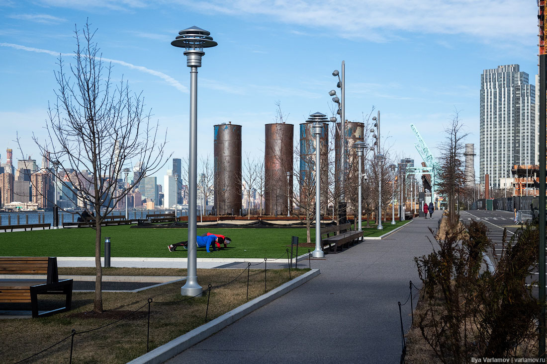 Beautification in America - My, Beautification, Public place, The park, USA, New York, Ilya Varlamov, Embankment, Longpost