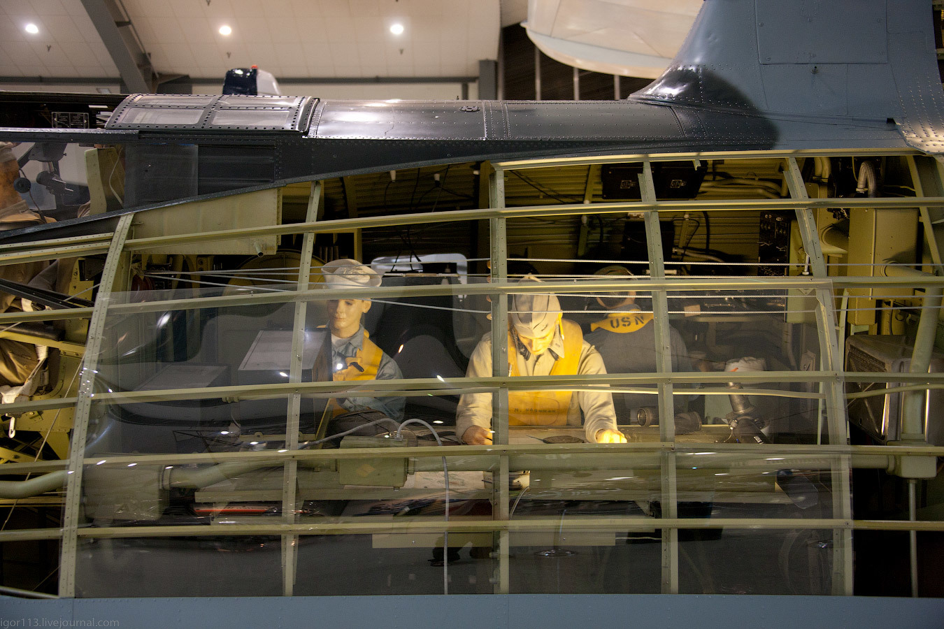 National Naval Aviation Museum, Pensacola :PBY Catalina   на изнанку. - Самолет, Гидросамолет, Длиннопост, Авиация