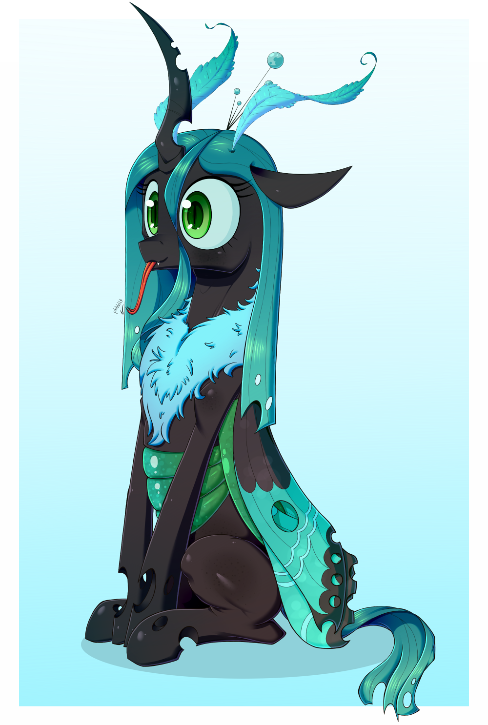 Krizzilek - My little pony, Queen chrysalis, Butterfly, Deusexequus