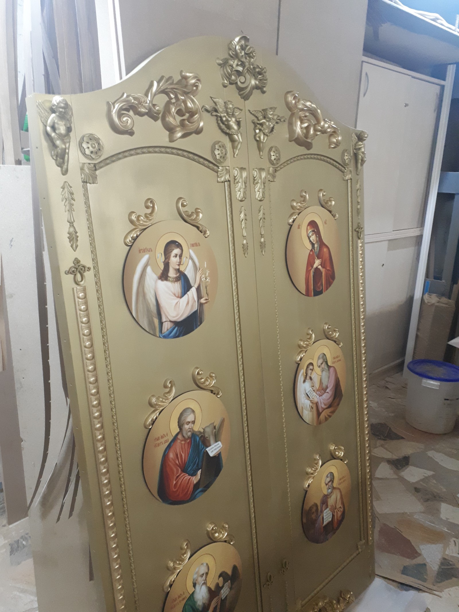 The Royal Doors (the entrance to the altar) was made as a charity to the church - My, Entrance group, Woodworking, Church, Thread, Charity, Longpost