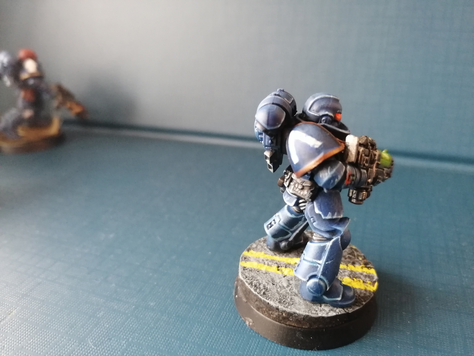 Hellblaster - Моё, Wh miniatures, Ultramarines, Primaris Hellblasters, Длиннопост