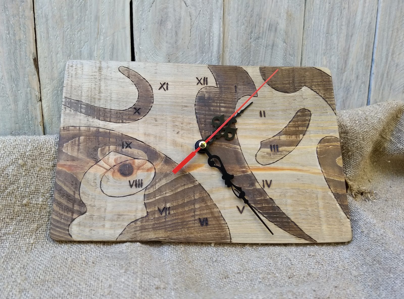 Clock to hang on the wall - My, Woodworking, Longpost, Wall Clock, Handmade, Needlework without process, Decor