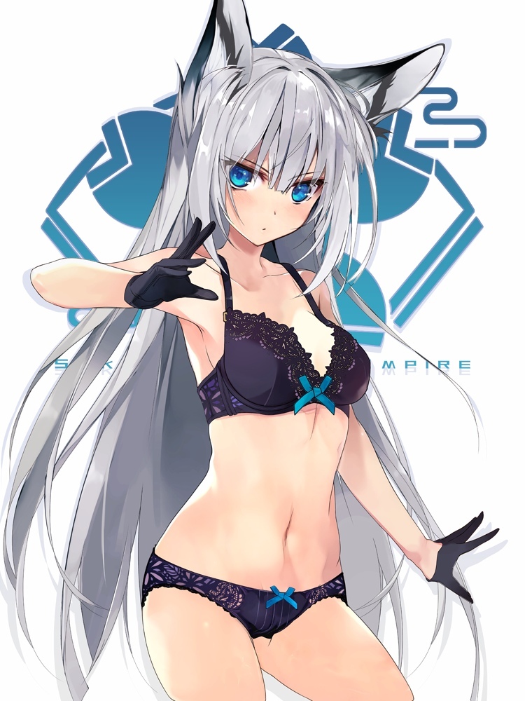 Kawakaze - NSFW, Azur lane, Anime art, Anime, Kawakaze, Lingerie, Animal ears, Underwear