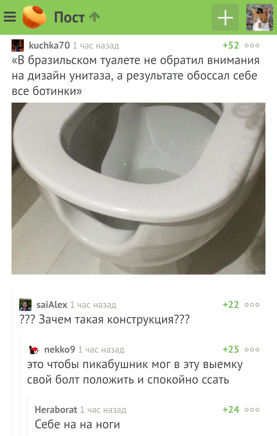 Toilet bowl design - Comments, Comments on Peekaboo, Toilet, Design, Screenshot