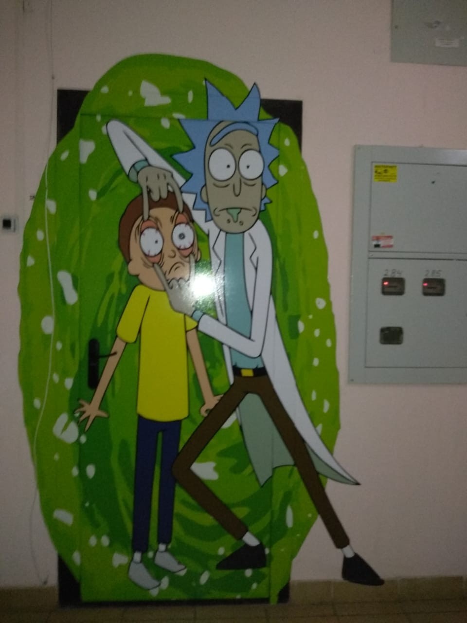 neighbor's door - My, Door, Rick and Morty, Cartoons, Graffiti