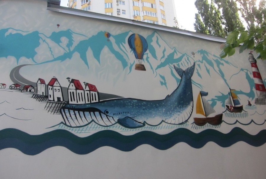 Murals of one city (part 3) - Mural, Graffiti, Drawing, House, Town, Street art, Longpost