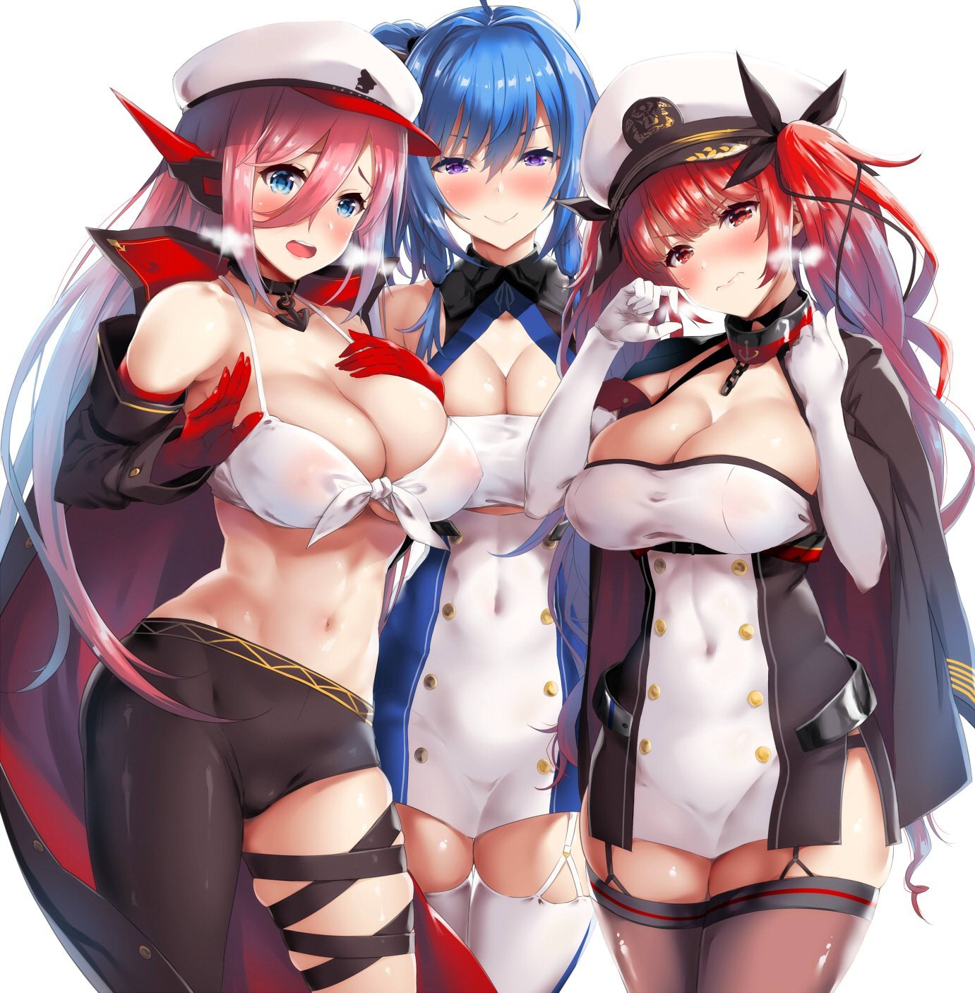 Ranger, Saint Louis & Honolulu - NSFW, Azur lane, , St louis, Honolulu, Etty, Sugoi dekai, Anime art, Anime