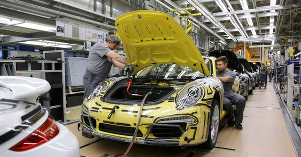 Инструкция по сборке порше 911. Сборка Porsche. Завод Porsche.