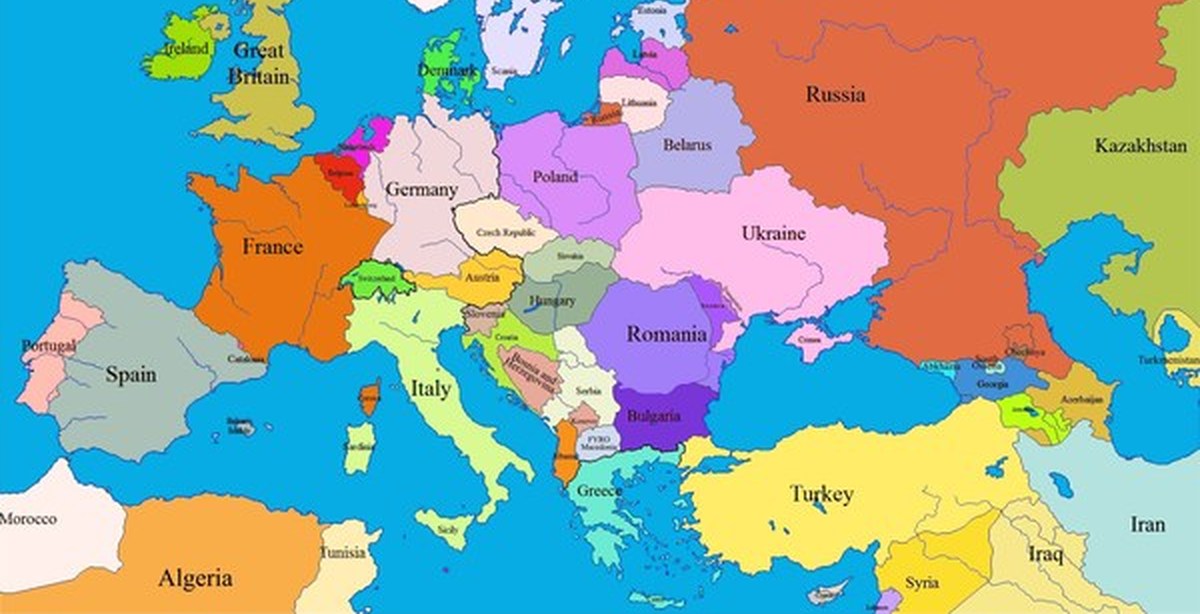 Карта европы. Политическая карта Европы со странами крупно на русском 2022. Карта Европы с границами государств 2022. Карта Европы со странами на английском. Карта Европы с границами государств 2022 года.