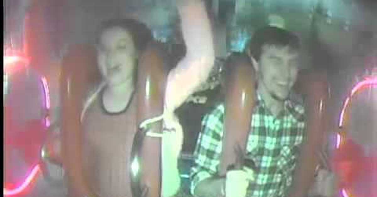 Boobs Pop Out On Sling Shot Ride