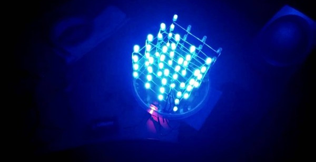 Светящийся LED cube – как сделать светодиодный куб RGB 4x4x4