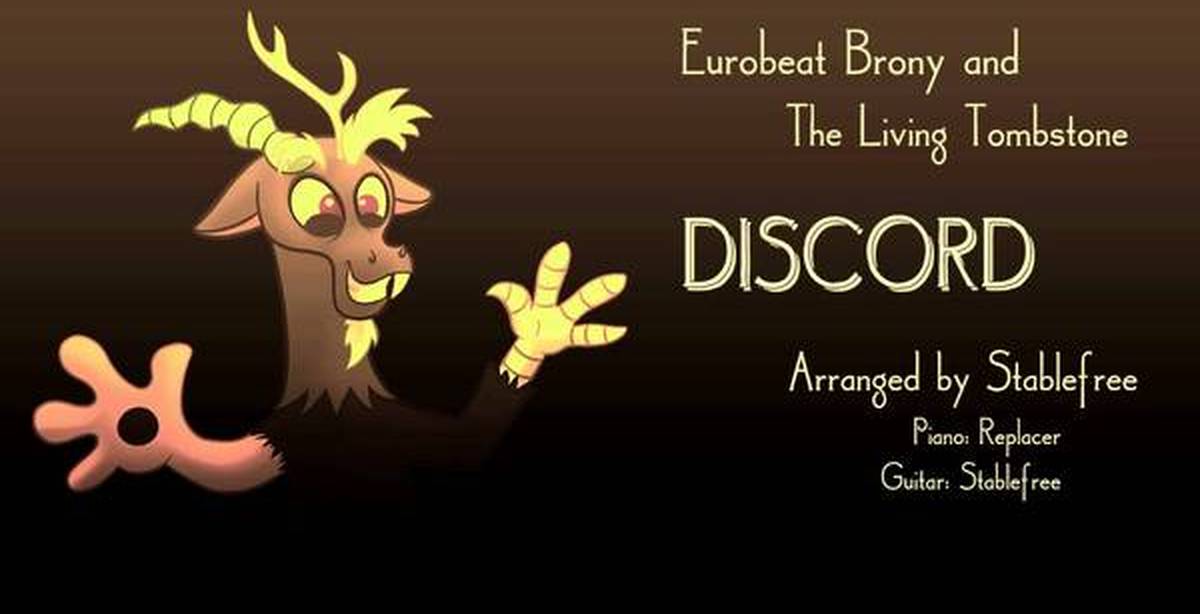 Песня дискорд. Дискорд песня. Discord (the Living Tombstone's Remix). Discord the Living Tombstone. Eurobeat brony - discord (the Living Tombstone Remix).