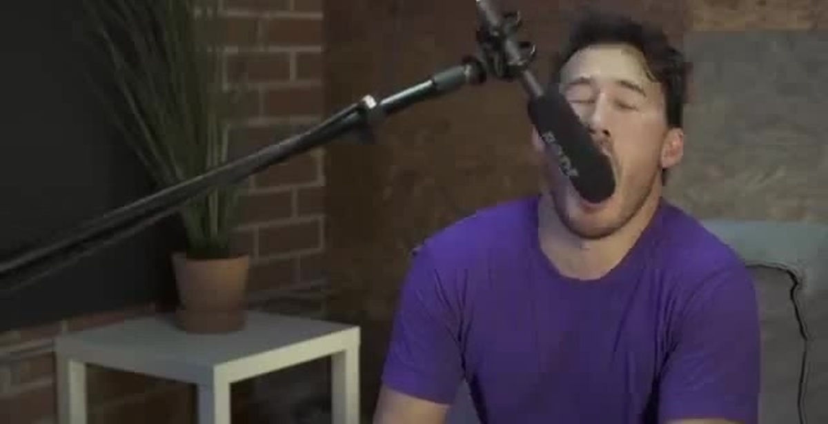 Markiplier microphone in mouth.